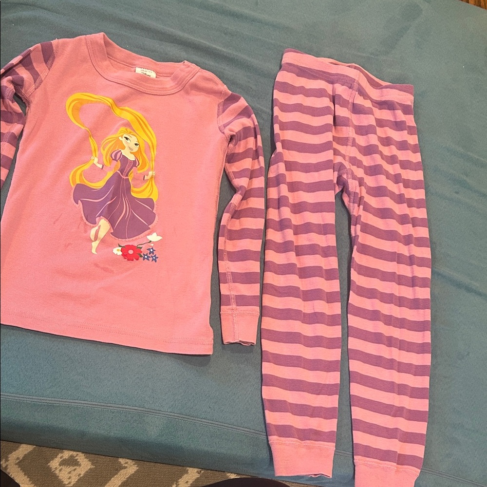 Hanna Andersson Pink and Purple Striped Kids Pajamas